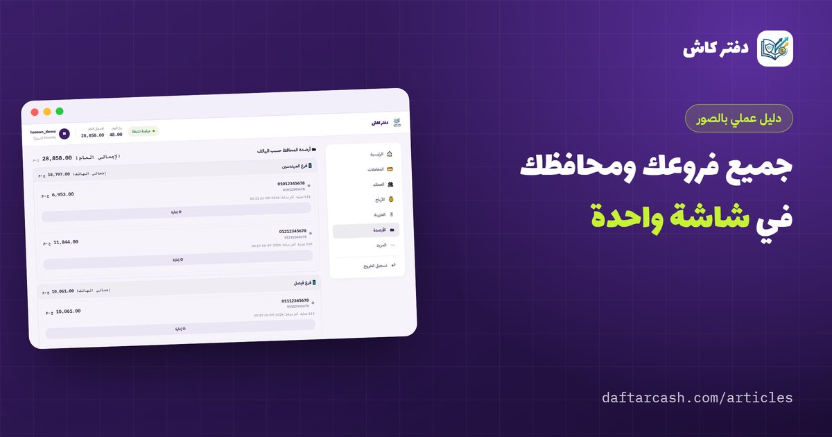 إدارة فروع محلات المحافظ من شاشة واحدة: دليل مصوّر لأصحاب الفروع